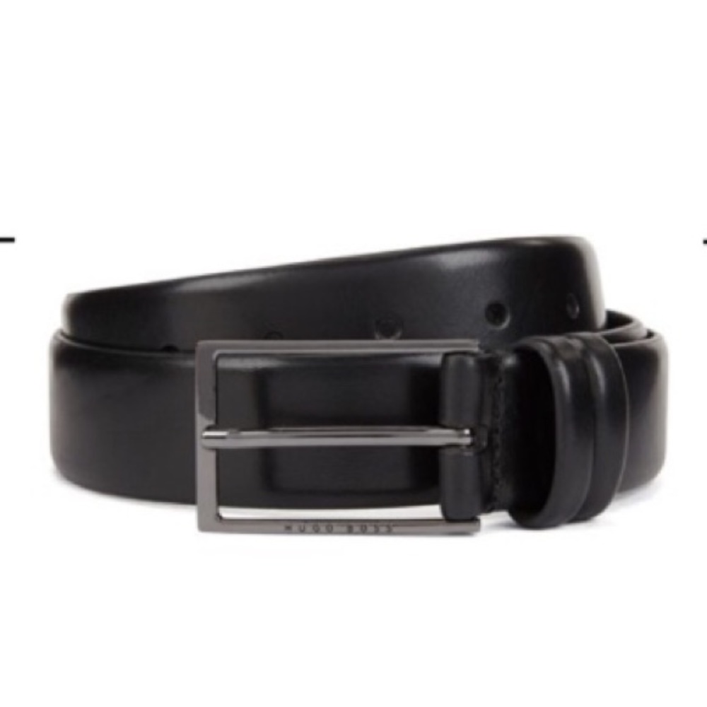 48 hour sale- Hugo Boss Black Italian leather Belt